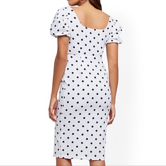 1950s style button up sheath dress - Picture 6 of 6